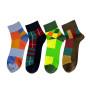 New Men's Spring and Summer Cotton Multicolor Short Socks High Quality Compression Fashion Happy Novelty Low Cut Socks