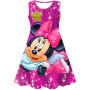 Girls Cosplay Cartoon Costume Minnie Mouse Dress Kids Summer Minnie Mouse Princess Dress Up Children Birthday Party 3D Clothing