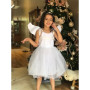Kids Girl Summer Dress Solid Sleeve Lace Suspenders Costume Tutu Outfits For Children Girl Party Ballet Wedding Princess Clothes