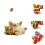 Colorful Cat Toy Ball Interactive Cat Toys Play Chewing Rattle Scratch Natural Foam Ball Training Pet Supplies
