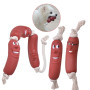 Dog Toys Funny Sausage Shape For Puppy Dog Chew Toys Interactive Training Bite-resistant Grinding Teeth Dogs Pet Supplies 1/3pcs