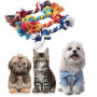 Pets Dog Toys Clean Teeth Chew Rope Knot Toys Puppy Double Knot Toys Durable Braided Bone Rope Pet Molar Supplies Random Color