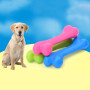 Pet Dog Puppy Toys Rubber Bone Shape Molar Bite-resistant Chew Training Funny Toy Pet Supplies