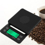 Precision Drip Coffee Scale Coffee Weighing 0.1g Drip Coffee Scale with Timer Digital Kitchen Scale High Precision LCD Scales