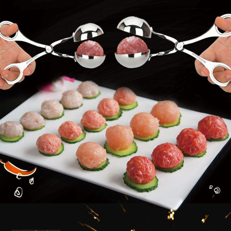 Stainless Steel Meatball Maker Clip Fish Ball Rice Ball Making Mold Form Tool Kitchen Accessories Gadgets Cuisine