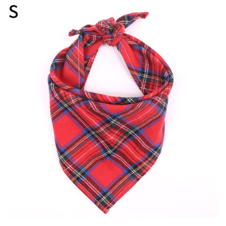 1 Pcs Large Plaid Bandana For Dag Thick Dog Pet Bandanas Scarf Winter Cotton Pet Supplies Dog Accessories Fashion Dog Bandanas