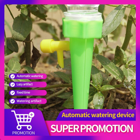 12pcs Automatic Watering Device Lazy People Business Trip Timing Adjustable Watering Artifact Household Water Dispenser