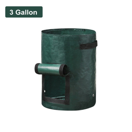 GardenTool Potato Grow Bag PE Vegetable Grow Bags with Handle Thickened Growing Bag Vegetable Onion Plant Bag Outdoor Garden Pot