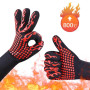 BBQ Gloves High Temperature Resistance Oven Mitts 500 800 Degrees Fireproof Barbecue Heat Insulation Microwave Oven Gloves