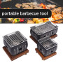 Portable BBQ Grill Korean Japanese Food Carbon Furnace Barbecue Stove Charcoal Cooking Oven Household Outdoor Reusable Grill Box