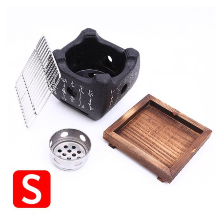 Portable BBQ Grill Korean Japanese Food Carbon Furnace Barbecue Stove Charcoal Cooking Oven Household Outdoor Reusable Grill Box