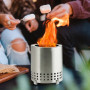 1 PC Tabletop Fire Pit Mini Portable Gases Heater Stoves With Stand Stainless Steel Outdoor Camping Stove BBQ Equipments