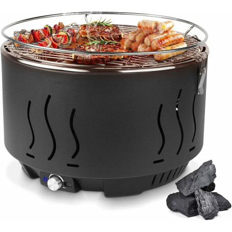 Stainless Steel Charcoal Grill BBQ grill Portable Outdoor Barbecue Tool Round Carbon Barbecue Stove For Household