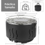 Stainless Steel Charcoal Grill BBQ grill Portable Outdoor Barbecue Tool Round Carbon Barbecue Stove For Household