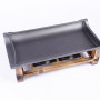 Portable Outdoor Grill Tray Ceramic BBQ Plate Grilled Fish Tray Stove Home Camping Barbecue Furnace