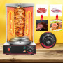EU Stock 50-300 °C Kebab Machine Electric Vertical Broiler Gyro Grill Machine With Temperature Adjustment Switch  2 Burners