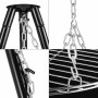 Outdoor BBQ Fire Pit Bowl Tripod Hanging Pot Stand Set Grill adjustable Camping Heater Burner Easily Carry BBQ Fire Pit Tool