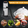 Make Smoke Portable Food Cold Smoke Generator Molecular Cuisine Smoking Gun Meat Burn Smokehouse Cooking for Grill Smoker Wood