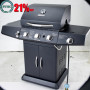 Natural gas stainless steel barbecue stove household commercial smokeless barbecue stove mobile convenient barbecue stove