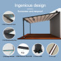 Custom Outdoor Folding Automatic Retractable CANOPY For Roof Pergola Electric Tent Adjustable Pergola Waterproof Awning