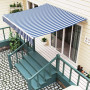 Newest Manual Awning Canopy Outdoor Patio Garden Sun Shade Retractable Multi color Adjust Shelter 3x2.5M/2x2.5M