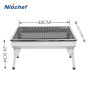 Stainless Steel Charcoal BBQ Grill Folding Barbecue Stove Outdoor Portable Camping Hiking Picnic BBQ Cooking Tools With BBQ Net