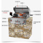 S.Steel charcoal BBQ grill Stainless steel built-in grill, courtyard grill, charcoal grill，outdoor BBQ stove