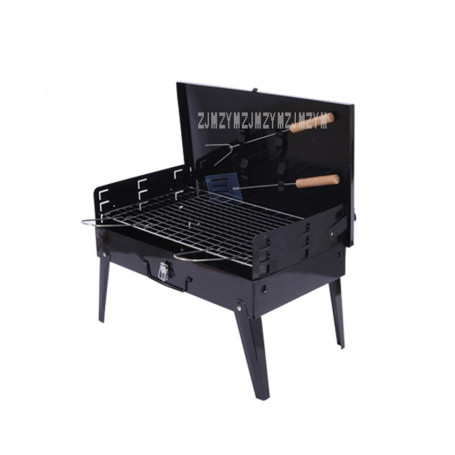 Portable Foldable Charcoal BBQ Grill for 3-5 Person Outdoor Camping Barbecue Roasting Picnic Family Party Grill Home Garden BBQ