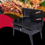 Portable Foldable Charcoal BBQ Grill for 3-5 Person Outdoor Camping Barbecue Roasting Picnic Family Party Grill Home Garden BBQ