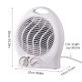 Fan Heater Electric Fan Energy-Saving Double Use with Handle Portable for Winter Warm Summer Cool Adjustable Drop Shipping
