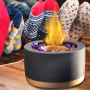 Fire Bowl Portable Tabletop Fire Pit Bowl Concrete Table Top Rubbing Fireplace Indoor Mini Fire Pit Long Time Burning