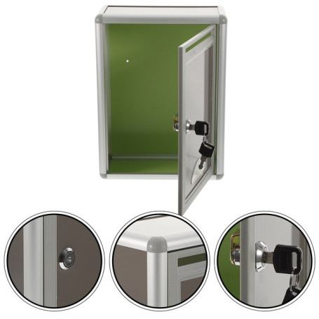 Box Suggestion Mailbox Wall Lock Drop Mounted Mail Locking Donation Boxes Metal Post Hanging Ballot Alloy Mount Steel Stainless