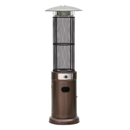 Hot Sale Black Garden Commercial Standing Outdoor Round Stand Circle Propane Flame Heater(brown)