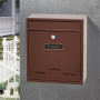 Retro Style Wall Mount Mailbox Lockable Metal Mail Box Post Letter Letter Box for Home Decorative Outdoor door office