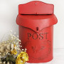 1Pc Vintage Courtyard Outdoor Mailbox Decoration Crafts, Garden Suggestion Mailboxes Handmade Hanging Post Box Home Ornaments
