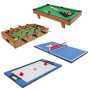 81x42.5x31.5cm 4 In 1 Multiplayer Game Table Football Table Tennis Hockey And Billiards Mini Ball Kids Adult Indoor Games HWC