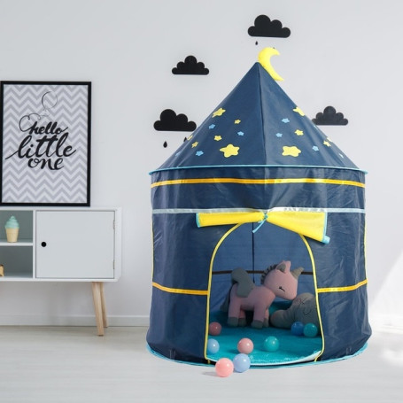 Kid Tent House Portable Castle Children Teepee Play Tent Ball Pool Camping Toy Birthday Christmas Outdoor Gift