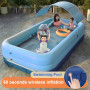 210CM /380CM Large Removable Pools 3 Layer Automatic Inflatable Swimming Pool for family Children Pool Ocean Ball PVC Thick Bath