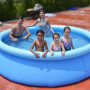 180*73cm Childrens Inflatable PVC Round Swimming Pool Outdoor Adult Bathtub Clip Net Thickened Cushion Pool