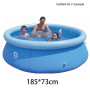 180*73cm Childrens Inflatable PVC Round Swimming Pool Outdoor Adult Bathtub Clip Net Thickened Cushion Pool