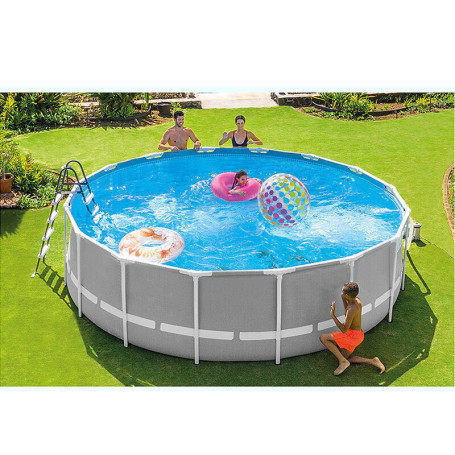 INTEX 549*122 cm Piscina Round metal Frame Swimming Pool Set Pipe Rack Pond Large AGP above ground Filter Pump