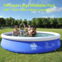 MAX 300x76cm Large Inflatable Pool Tub Home Outdoor Swimming Pool 3.6Tons Water Capacity
