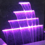 Waterfalls fountain sheer descent with led for swimming pool outdoor garden/Outdoor swimming pool shower waterfalls  Nozzle