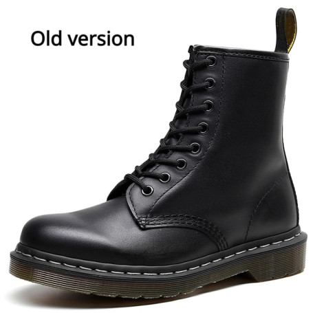 High Quality Women Martens Chunky Boots for Women Ladies Genuine Leather Ankle Boots Female Motorcycle Women Boots Big Size 46