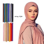 Muslim Chiffon Hijab Scarf Women Long Solid Color Head Wrap For Women Hijabs Scarves Ladies Muslim Veil Jersey Hijabs 180*70cm