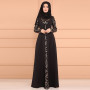 Arab Morocco Muslim Dress Abayas Women Ramadan Print Abaya Dubai Turkey Islam Kaftan Robe Longue Musulmane Vestidos Largos 2022