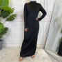 Muslim Woman Dress Under Abaya White Inside Slip Dresses for Women Dubai Ramadan Eid Islam Clothes Kaftan Robe Femme Musulmane