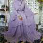 Eid 3 Layer Chiffon Dubai Turkey Open Cardigan Muslim Abaya For Women With Scarf Modest Robe Kimono Femme Caftan Islam Clothing