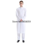 Middle East Saudi Arabia Islamic Mens Abaya Muslim Clothing Islam Men Kaftan Two-piece Robes+Pant Dubai Indian National costume