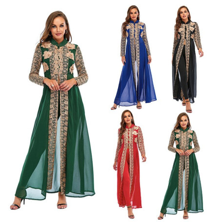Abaya Dubai Muslim Sets Dress Kaftan Turkish Islamic Clothing Abayas African Dresses For Women Robe Ensemble Femme Musulmane